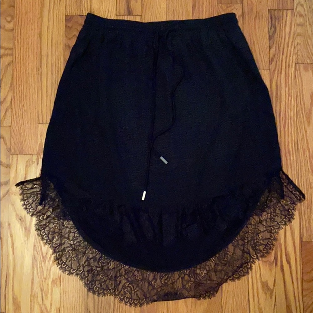 BCBG silky black skirt